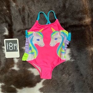 5/$25  ✅ Baby girl unicorn swimsuit